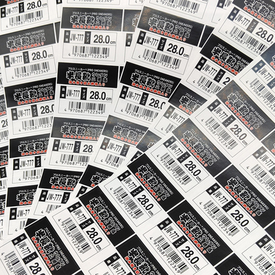 Labels d'étagère au détail adhésifs de colle de supermarché au détail fait sur commande démontable de labels