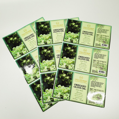 Les labels noirs de Logo Printed Food Packaging Roll de forme circulaire conçoivent en fonction du client