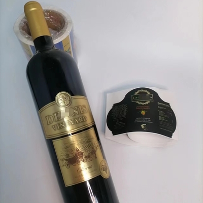 Étiquettes de bouteille de boisson de films de vinyle de Cmyk pour le vin de boissons