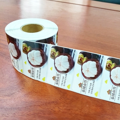 MOQ 1000pcs Étiquettes adhésives alimentaires avec impression CMYK en forme carrée