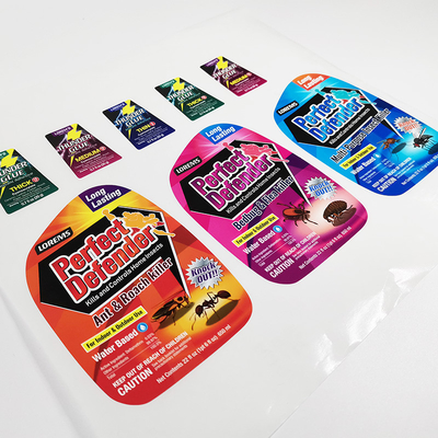 Labels brillants CMYK Matte Lamination Sticker imperméable de produits chimiques
