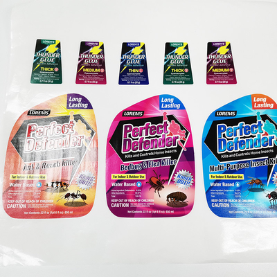 Labels brillants CMYK Matte Lamination Sticker imperméable de produits chimiques