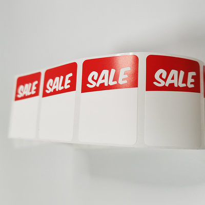 BOPP lançant les autocollants sur le marché promotionnels permanents de labels d'impression au détail fait sur commande des autocollants CMYK