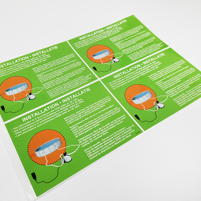 Labels de produit d'entretien de PVC CMYK de labels de bases de CDR ménage
