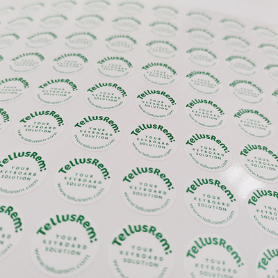 Le blanc a imprimé le papier adhésif d'autocollant de coquille d'oeuf d'anti labels de contrefaçon