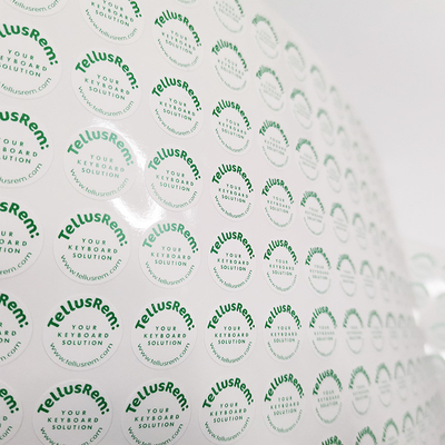 Le blanc a imprimé le papier adhésif d'autocollant de coquille d'oeuf d'anti labels de contrefaçon