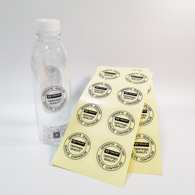 Logo Adhesive Label Stickers Clear fait sur commande boit la tasse BOPP autour des labels de bâton d'individu