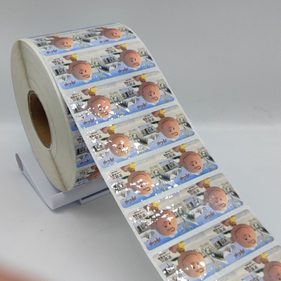 Papier synthétique d'autocollant des autocollants CMYK de Matte Lamination Self Adhesive Label