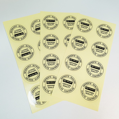 Papier synthétique auto-adhésif du vinyle BOPP d'étiquette adhésive d'autocollants de Flexo de film clair d'ANIMAL FAMILIER