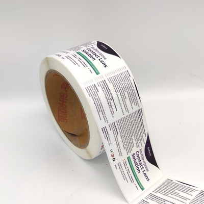 Flexo imprimant le petit pain d'étiquette adhésive de film de Matte Sticker Paper Rectangular BOPP