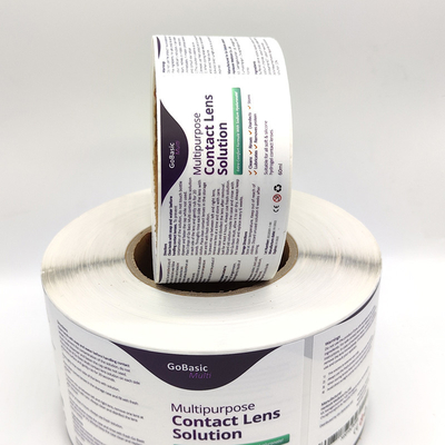 Flexo imprimant le petit pain d'étiquette adhésive de film de Matte Sticker Paper Rectangular BOPP