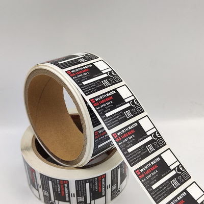 Papier industriel brillant d'autocollant de vinyle des autocollants TPU d'étiquette adhésive de PMS