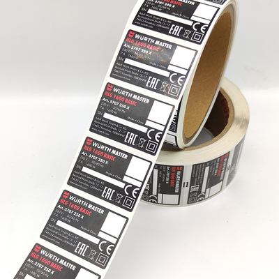 Papier industriel brillant d'autocollant de vinyle des autocollants TPU d'étiquette adhésive de PMS