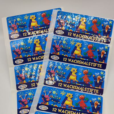 Les autocollants d'étiquette adhésive de film de BOPP vernissent Matte Laminated Sticker Paper brillant