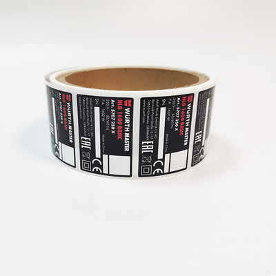 L'autocollant brillant imprimable CMYK de papier de vinyle a givré le joint que le baiser a coupé des labels