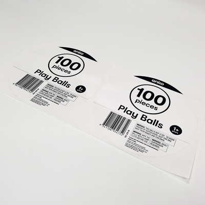 Autocollants de label d'emballage de BOPP CMYK synthétique autour de papier démontable d'autocollant