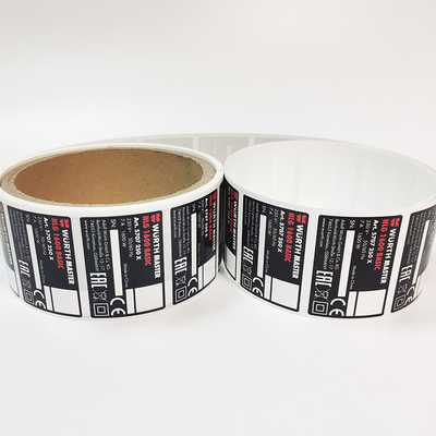 L'autocollant brillant imprimable CMYK de papier de vinyle a givré le joint que le baiser a coupé des labels