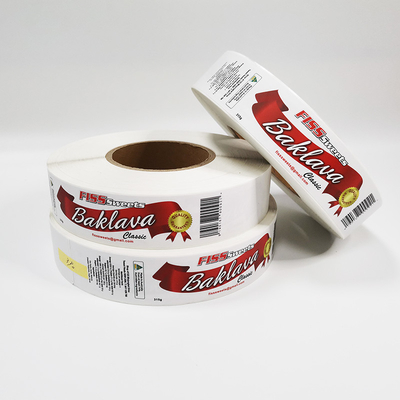 Petit pain de papier synthétique imperméable de label de Matte Bottle Packaging Label Stickers CMYK