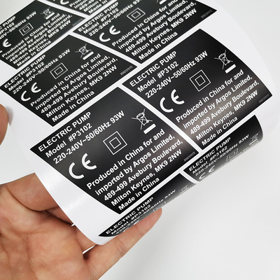 Papier brillant imperméable thermique d'autocollant