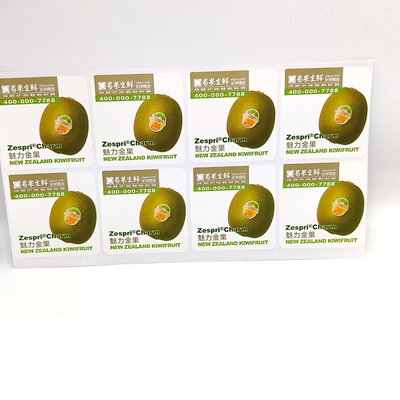 Labels de rayon de magasin végétaux de Pantone CMYK de label de produit alimentaire de BOPP
