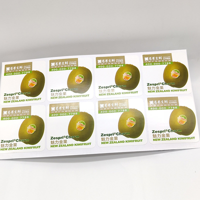 Labels de rayon de magasin végétaux de Pantone CMYK de label de produit alimentaire de BOPP