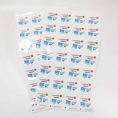 Autocollants rectangulaires d'étiquette d'étiquette des labels au détail faits sur commande permanents CMYK BOPP