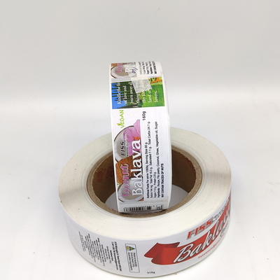 Cmyk imprimant la nourriture étiquette adhésif les labels brillants d'autocollant de boulangerie de Bopp