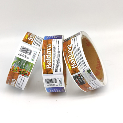 Cmyk imprimant la nourriture étiquette adhésif les labels brillants d'autocollant de boulangerie de Bopp