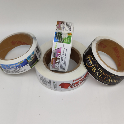 Labels de empaquetage de nourriture de chocolat imprimable démontable imperméable de labels
