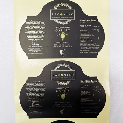 Aluminium démontable rectangulaire découpé avec des matrices d'étiquettes adhésives de nourriture de BOPP emboutissant des labels