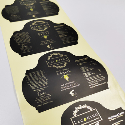 Aluminium démontable rectangulaire découpé avec des matrices d'étiquettes adhésives de nourriture de BOPP emboutissant des labels