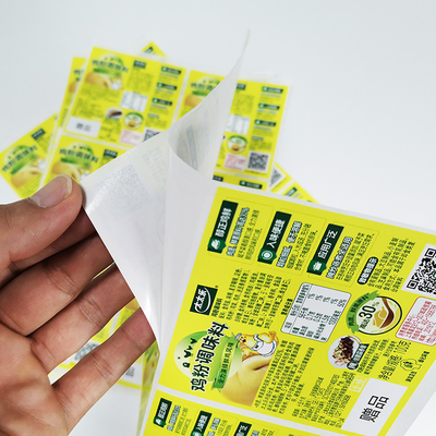Labels d'impression d'Avery Dennison Food Adhesive Labels Pantone CMYK Digital