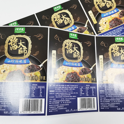 Semi labels auto-adhésifs imprimables de Matte Food Pack Label CMYK BOPP
