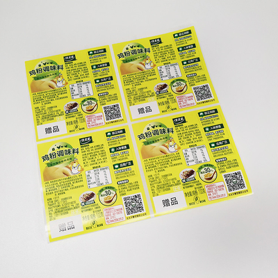 Avery Paper Food Adhesive Labels assaisonnant des labels de produit alimentaire de CMYK