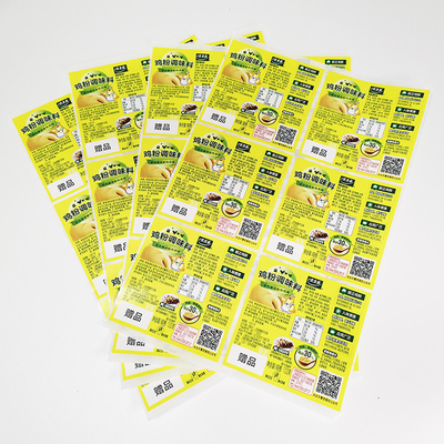Avery Paper Food Adhesive Labels assaisonnant des labels de produit alimentaire de CMYK