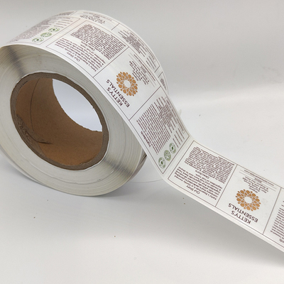Le cosmétique imperméable clair de BOPP marque l'estampillage métallique transparent d'aluminium