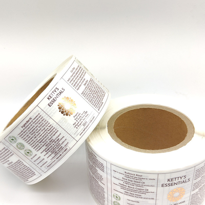 Le cosmétique imperméable clair de BOPP marque l'estampillage métallique transparent d'aluminium