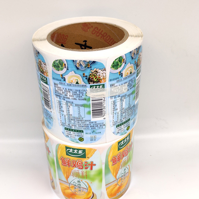 Trapèze blanc de CMYK Digital Juice Beverage Bottle Labels BOPP imperméable