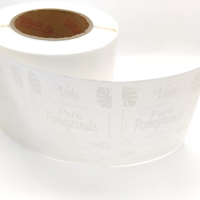 Les labels cosmétiques imperméables de vernissage UV ont compensé les autocollants transparents givrés de vinyle