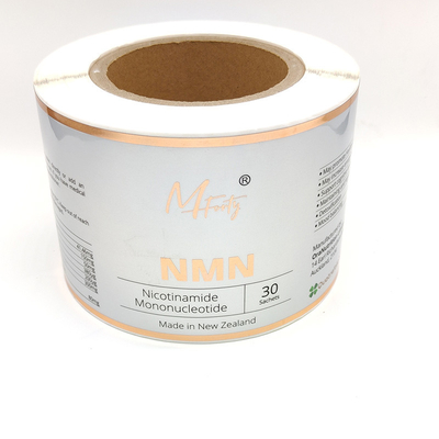 Le produit cosmétique d'auto-collant marque CMYK papier brillant imprimable d'autocollant