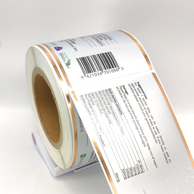 Le produit cosmétique d'auto-collant marque CMYK papier brillant imprimable d'autocollant