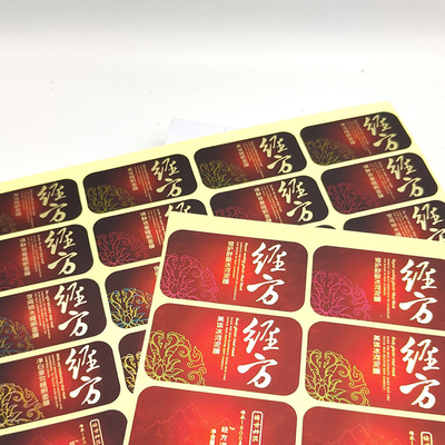 Cosmétiques de label de noir du gel BOPP de Matte Lamination Cosmetic Sticker Labels