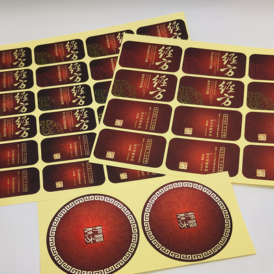 Cosmétiques de label de noir du gel BOPP de Matte Lamination Cosmetic Sticker Labels