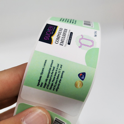Les produits chimiques de matériaux de BOPP marque le ménage de 60mm x de 30mm label quotidien