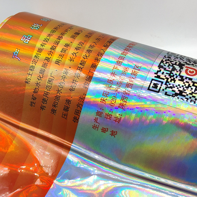 Laser Vial Hologram Waterproof Sticker Labels de labels de sécurité chimique de CMYK