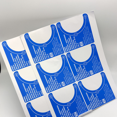 Autocollants auto-adhésifs de papier de label de blanchisserie d'autocollant démontable de vinyle du ménage BOPP