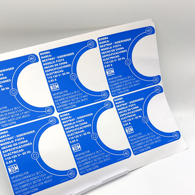 Autocollants auto-adhésifs de papier de label de blanchisserie d'autocollant démontable de vinyle du ménage BOPP