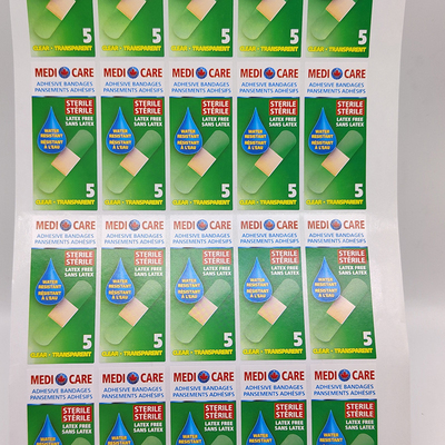 Étiquettes adhésives démontables rectangulaires du vinyle BOPP des labels CMYK de bases de ménage