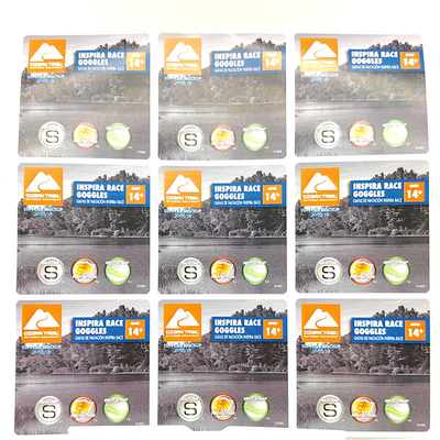 Les labels imperméables démontables CMYK de blanchisserie ont compensé des labels de produit de ménage
