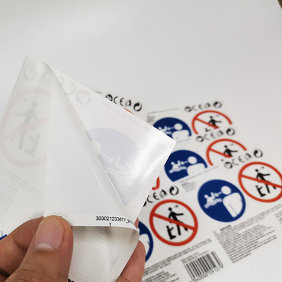 CMYK imprimant des autocollants d'étiquette de mise en garde vinyle de sécurité dans la construction de 60 x de 40mm